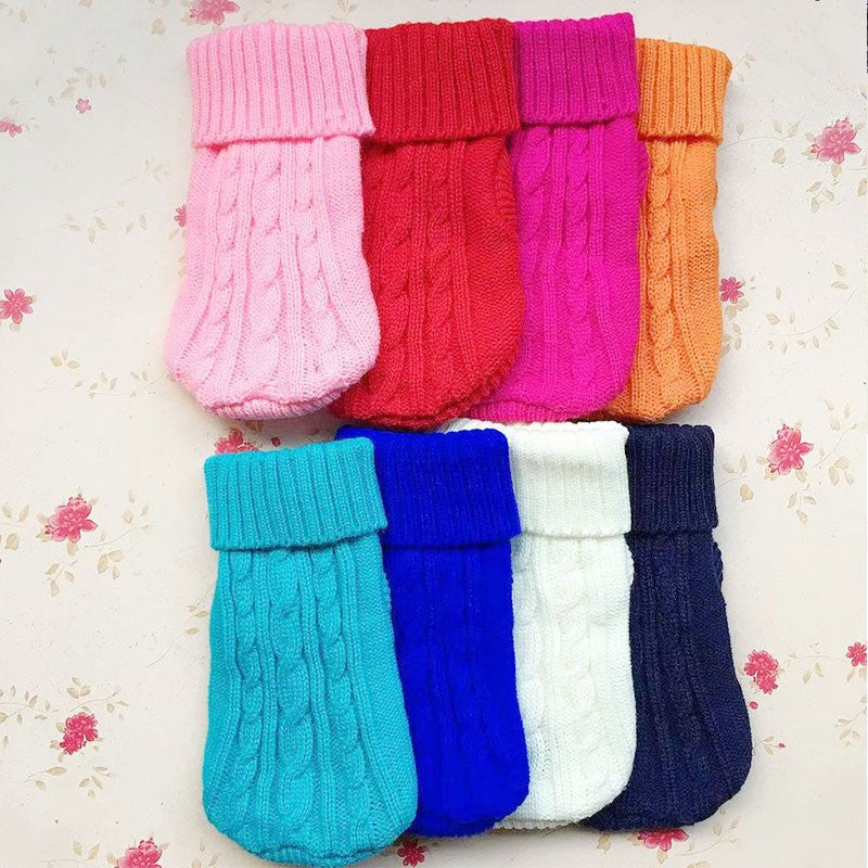 Roupa de Inverno para Cães, Roupa de Tricô para Animais de Estimação Pequenos e Médios, Casaco para Filhotes Chihuahua, Suéter para Cães Yorkshire, Ropa Perro
