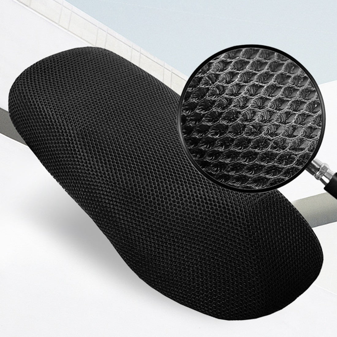 Capa de Assento de Motocicleta em Malha 3D Respirável Antiderrapante para Quatro Estações Capas de Assento de Scooter para Motocicleta Almofada Acessórios M/L/XL/XXL/XXXL
