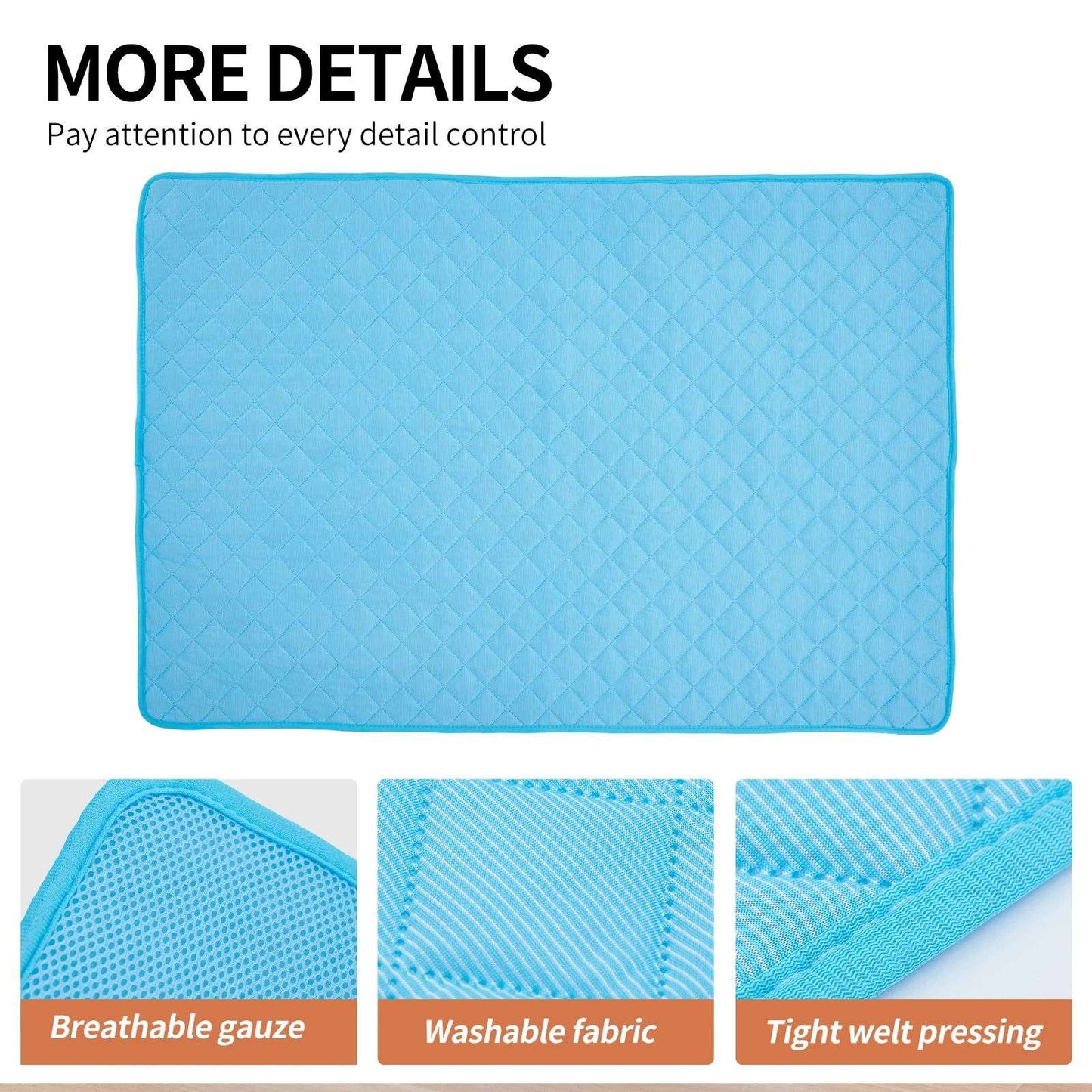 Tapete Gelado para Cães Cama para Pets Verão Tapetes para Cães Gatos Cobertor Sofá Respirável Lavável 8 Tamanhos para Cães Pequenos Médios Grandes Filhotes