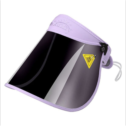 Summer Large Lens Sun Hat Outdoors Sport Anti-UV Visor Face Cover Shield Foldable Portable Men Women Empty Top Hat