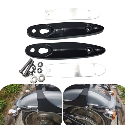 Rear Turn Signal Backward Relocation Bracket Turn Light Indicator Rail Support for Harley 00-later Softail / 02-17 Dyna FXD
