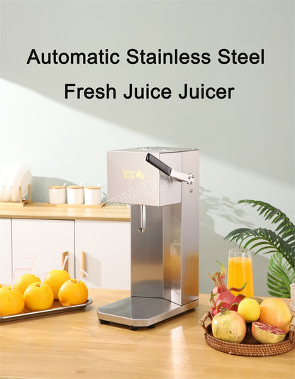 Espremedor de Laranja Elétrico de Aço Inoxidável 110V 220V, Liquidificador de Frutas, Extrator de Suco de Laranja, Máquina de Suco Multifuncional, Eletrodoméstico de Cozinha