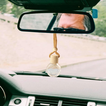 Car Essential Oil Diffuser Empty Glass Perfume Bottles Car Air Freshener Perfume Bottle Aromatherapy Fragrance Essential Oil