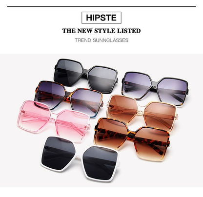 Higody Fashion Women Oversized Sunglasses Gradient Plastic Brand Designer Eyewear Female Sun Glasses UV400 Lentes De Sol Mujer