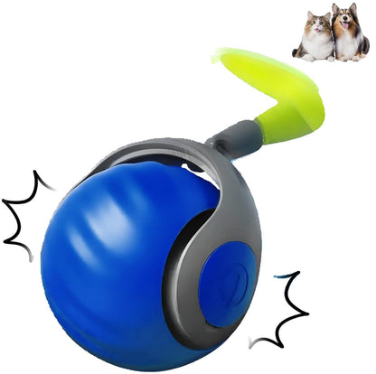 Bola de Brinquedo Inteligente para Gatos com Pena - Bola Elétrica Automática para Gatos com Movimento Ativo para Animais de Estimação