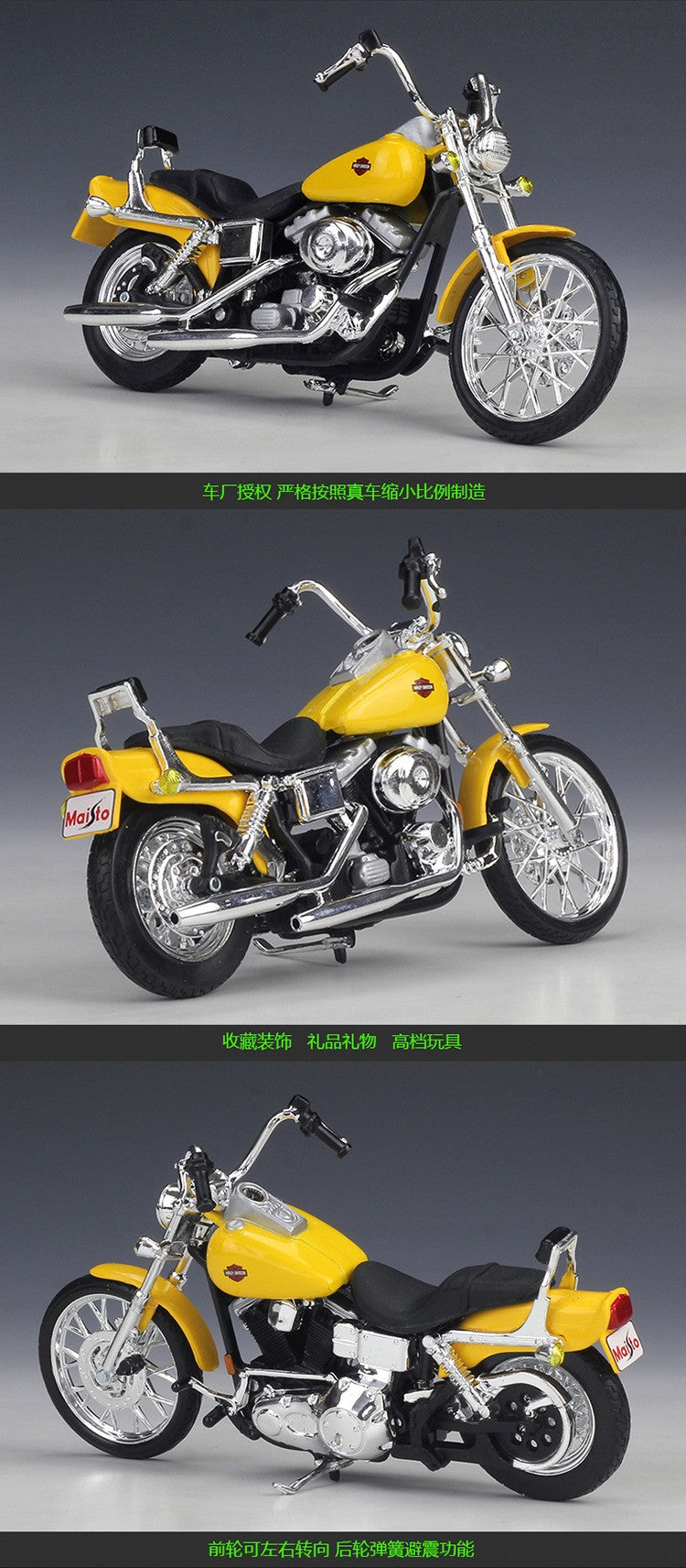 Maisto 1:18 Harley 2001 FXDWG Dyna Wide Glide Moto de Metal Diecast Modelo de Brinquedo Coleção Mini Moto Presente