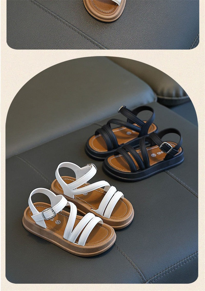 Breathable Lightweight Girls Sandals Summer Casual Children Sandal Girl Baby Flat Shoes Fashion Casual Non Slip Kids Beach Shoes