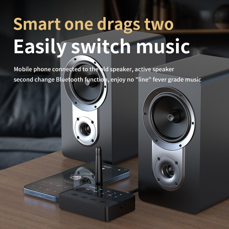 Adaptador de áudio Bluetooth 5.3 AptX/HD/LL Receptor Transmissor RCA AUX Qualcomm QCC3040 Adaptador HIFI Estéreo Sem Fio Som Sem Perdas