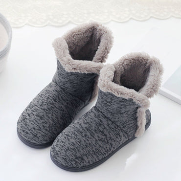 Insulated Hunting Boot Winter Men Models Soft Warm Home Boots Thick Fur Furry Men Short Plush Cotton Shoes Men Chukka Boots