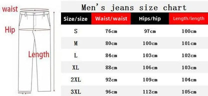 New Style Men's Hip Hop Slim Fit Jeans You And Smooths Your Silhouette Ripped Small Footwear Amazon WISH Badge Plus Size Jeans N