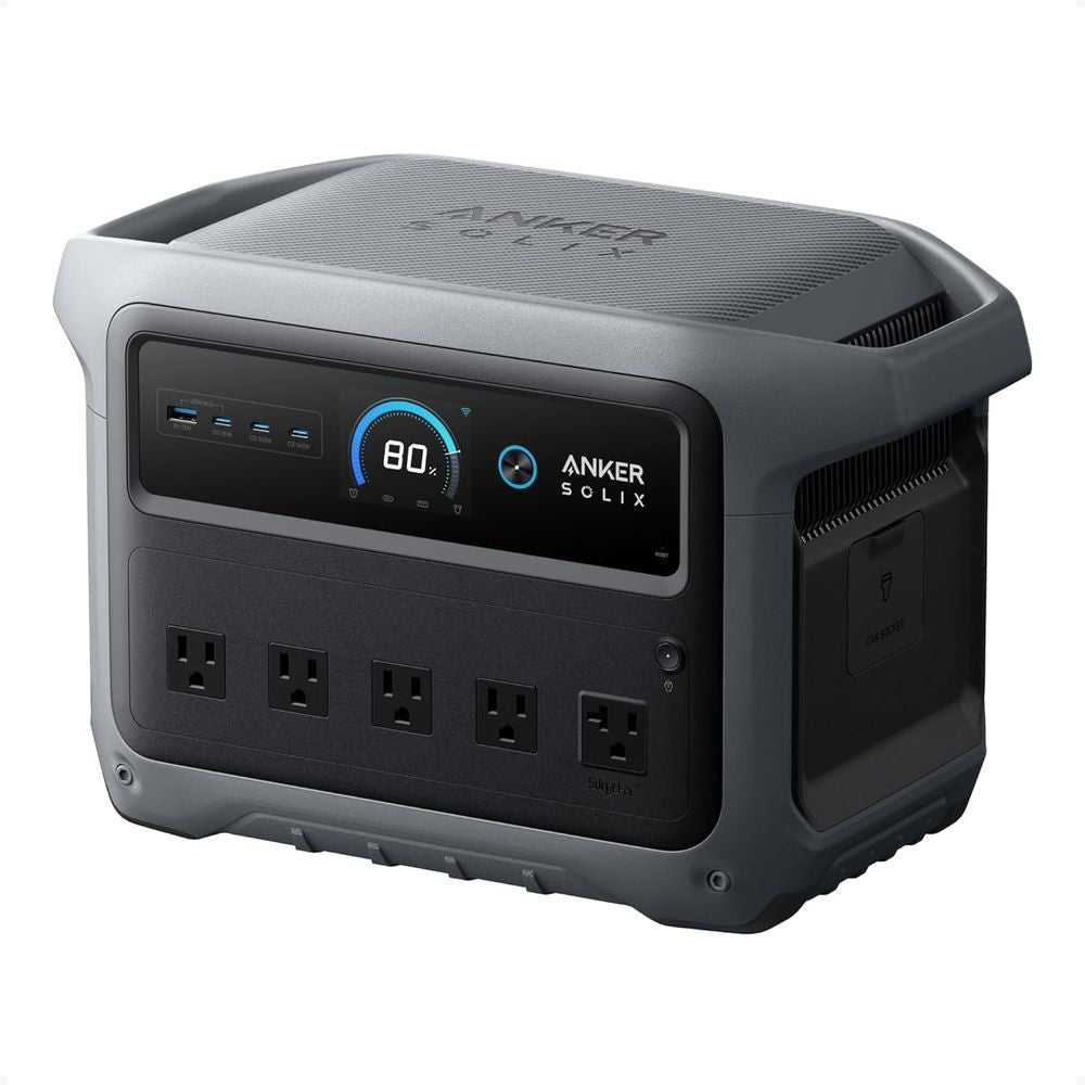 Gerador Solar Portátil 2000W com Bateria 1024Wh, Carregamento Rápido, Ideal para Casa, Atividades ao Ar Livre e Acampamento