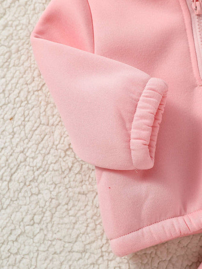 Baby Girl Fall Winter Clothes Solid Color 2 Piece Set Fleece  Set Fur Sweasthirt Turtleneck &Pants  Sportswear For 1-3Y