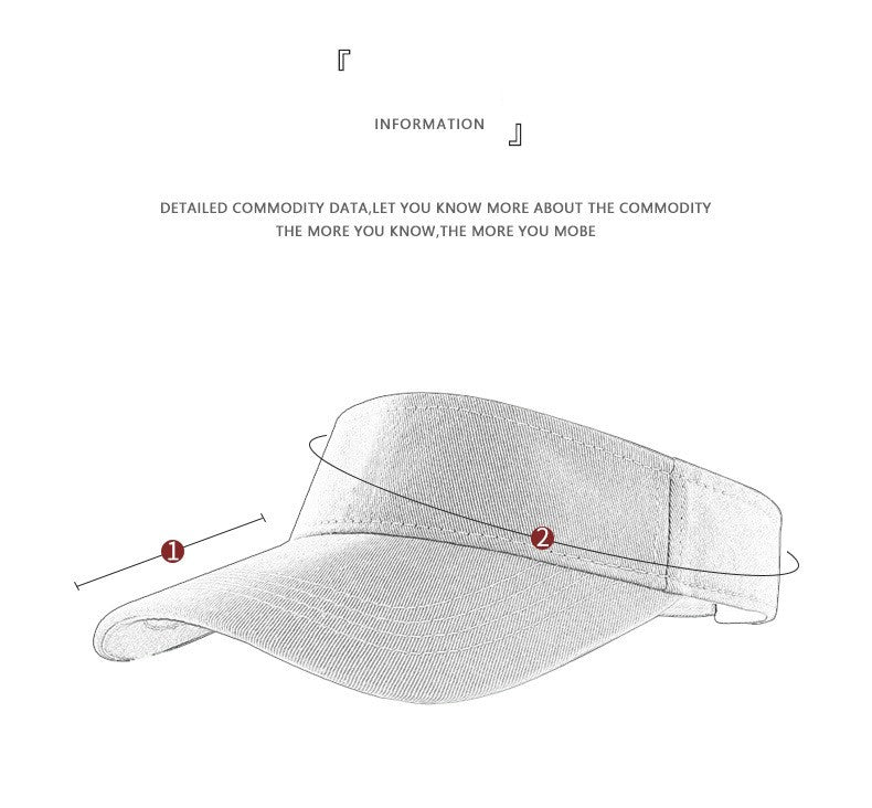 New Summer Sun Hats Men Women Cotton Outdoor Visor UV Protection Top Empty Sport Tennis Golf Running Sunscreen Baseball Cap
