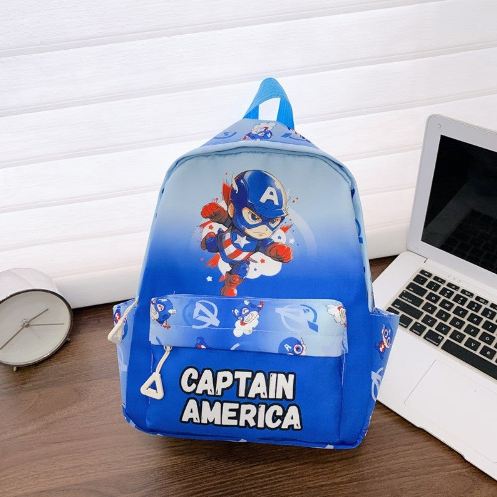 Mochila Infantil Homem-Aranha Marvel Desenho Animado Mochila Escolar Legal Estilosa para Meninos e Meninas Leve Casual Mochila de Jardim de Infância para Crianças