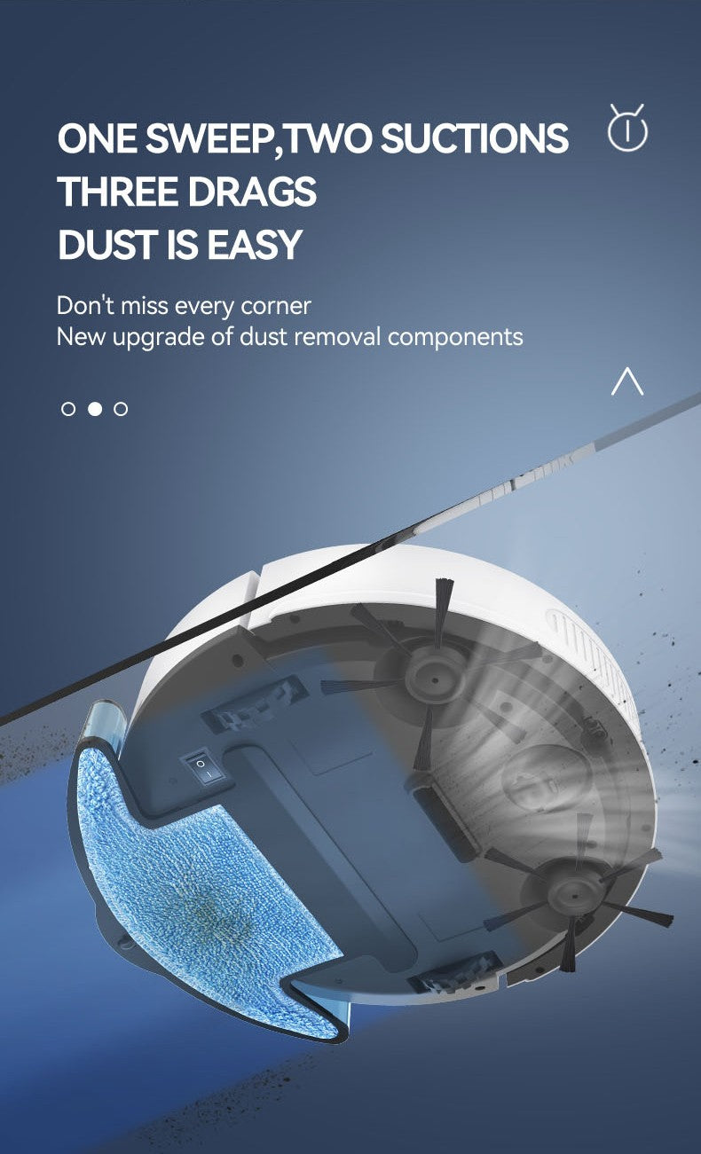 New  3 In 1 Sweeping and Vacuuming Wireless Vacuum Cleaner Smart Sweeping Robot Home Sweeper Sweeping Robots For Home