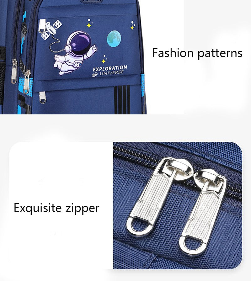 Mochila Infantil de 2 a 16 Anos para Meninos, Mochila Escolar de Astronauta, Impermeável, Bolsa Escolar Primária para Menino, Mochila Infantil