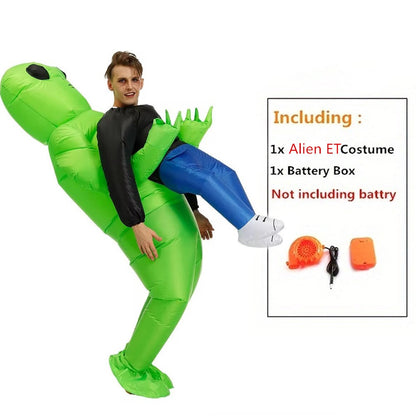 Adults Inflatable Yellow Duck Costume Halloween Costumes for Women Men Animal Cosplay Carnival Costume Party Fancy Dress