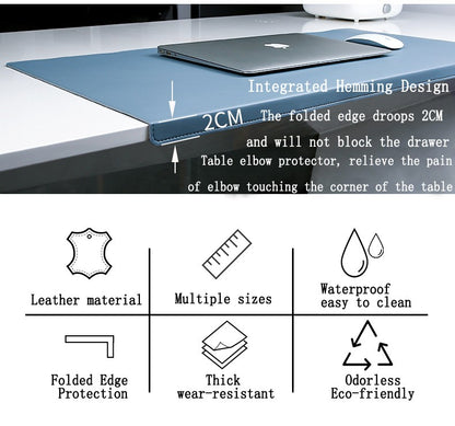 Folding Elbow Guard Wrist Guard PU Office Desk Mat Big Mouse Pad Laptop Computer Desk Pad Gaming Mousepad Table Mat Cushion