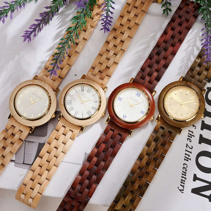 BOBO BIRD Women’s Custom Wooden Watch – Eco-Friendly Personalized Gift Quartz Wristwatch with Engraving Option Dropshipping