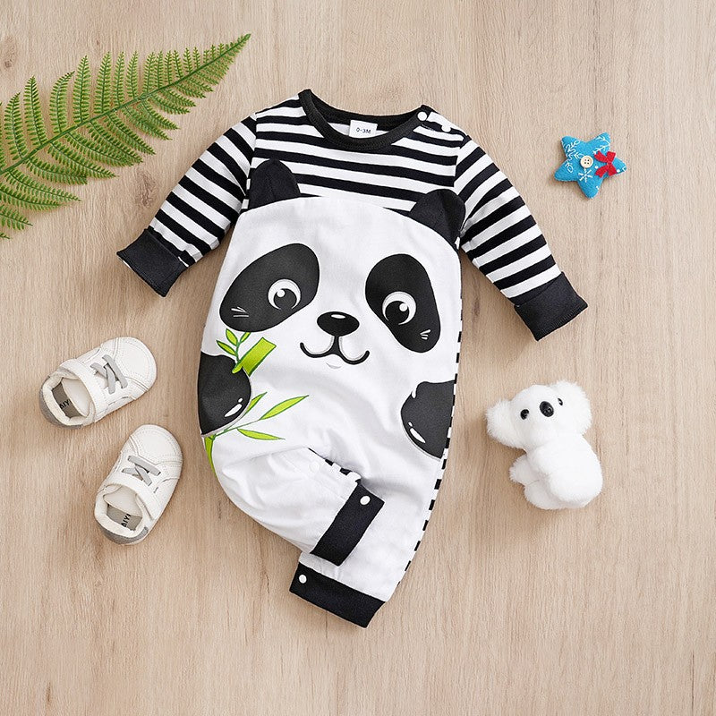 Newborn Baby Romper Cotton comfort long sleeve Unisex Baby Bodysuits Three-dimensional cartoon panda shape Bebe Boy Girl Clothes