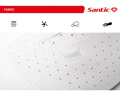 Santic Carbon Fiber Road Bike Shoes Professional Cycling for Men Racing SPD Cleats Road Cycling Lock Shoes WZS24043