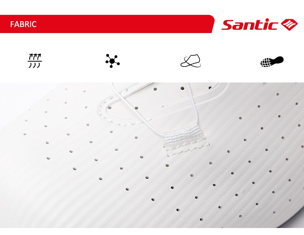 Santic Carbon Fiber Road Bike Shoes Professional Cycling for Men Racing SPD Cleats Road Cycling Lock Shoes WZS24043