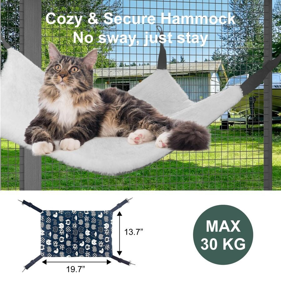 em 1 Catio Interno, Recinto Externo para Gatos com Túnel, Parque para Animais de Estimação Inclui 1 Catio e 1 Túnel, Recinto para Gatos com Rede para Gatos e