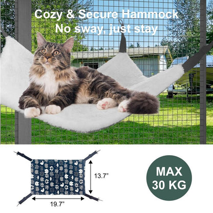 em 1 Catio Interno, Recinto Externo para Gatos com Túnel, Parque para Animais de Estimação Inclui 1 Catio e 1 Túnel, Recinto para Gatos com Rede para Gatos e