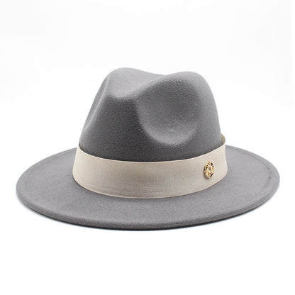 New Fedora Hat For Women Winter Elegant Fashion Formal Wedding Decorate Church Cap Panama Party Jazz Hat chapeau femme