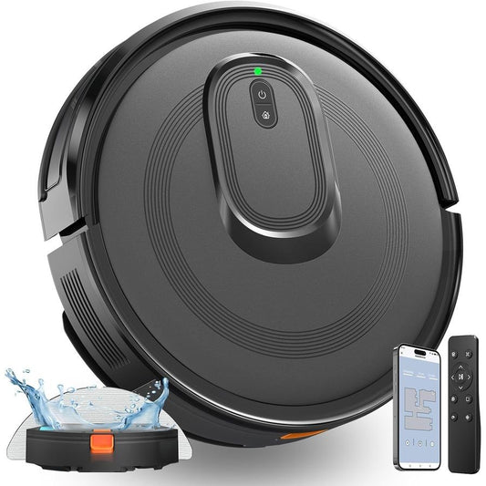 Vacuum and Mop Combo, 2 in 1 Mopping Robot Vacuum Cleaner, 4200Pa Powerful Suction, MultiSurface Cleaning, Obstacle Avoidance, S