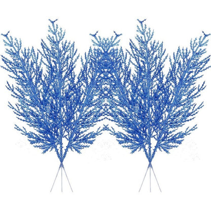 5Pcs Christmas Decoration Artificial Pine Leaves Branches Xmas Tree Pendent for Home Decor New Year Navidad DIY Garland Ornament