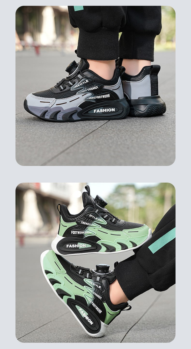 Leather Boys Kids Sneakers For Girls School Casua Outdoor Breathable Running Breathable Soft  Non-slip Children Shoes boacoisa