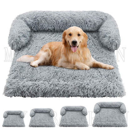 Manta lavável Capa de sofá Cama grande para cães Sofá de pelúcia para cães e gatos Sofá almofada de pelúcia quente para cães e gatos. Inverno