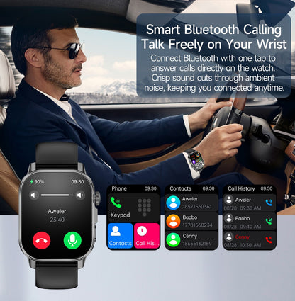 2026 New AI Health Diagnosis Smart Watch Body Analysis Uric Acid Blood lipids ECG+PPG Blood pressure call Smart watch Men Women