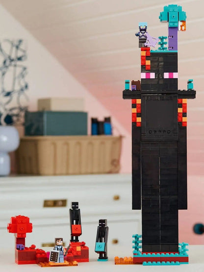 Lego Minecraft Series 21279 Enderman Tower Building Blocks Boys and Girls Toys Children's Day Gifts