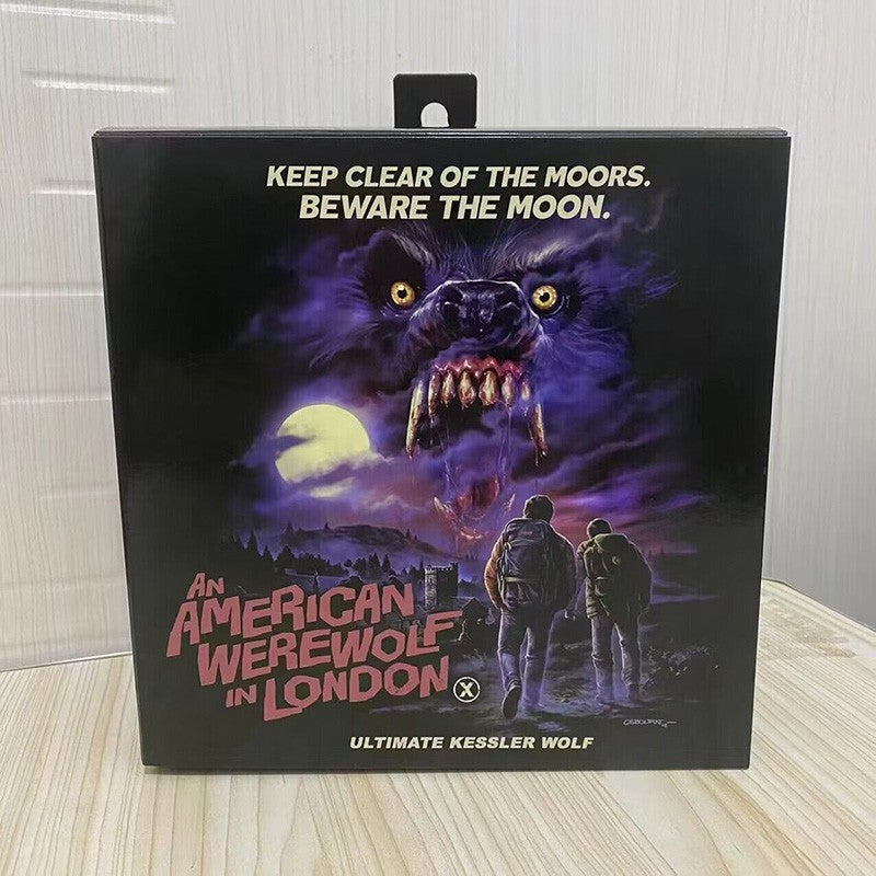 NECA Original Um Lobisomem Americano em Londres David Jack 2-pack Anime Action Figure Modelo de Brinquedo Presentes de Ano Novo e Aniversário