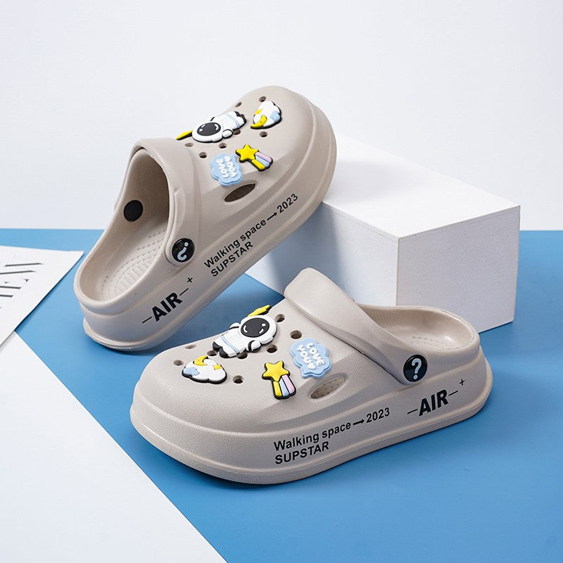 Kids Summer Sandals EVA Design Children Slippers Soft Non Slip Platform Slides Outdoor Garden Shoes High Quality Fashion Shoes