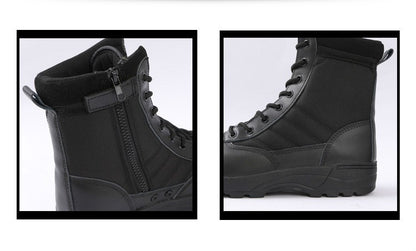 Botas Táticas Masculinas Botas de Força Especial Botas de Combate no Deserto Botas de Caminhada ao Ar Livre Botas de Tornozelo Masculinas Botas de Segurança para o Trabalho