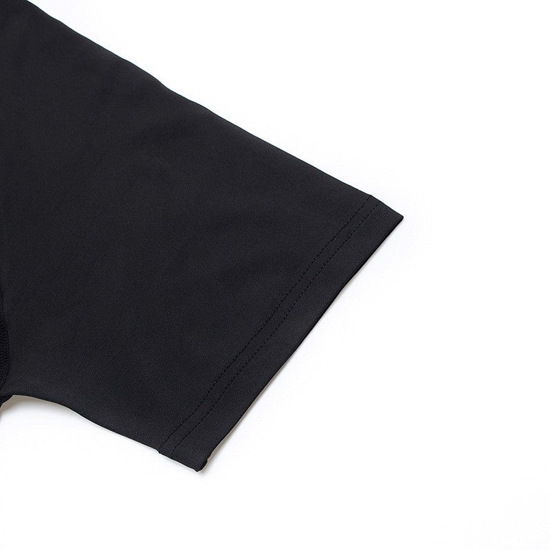 Men Compression Running T Shirt Fitness Tight Short Sleeve Tshirt Training Jogging Shirts Gym Sportswear Quick Dry Rashgard