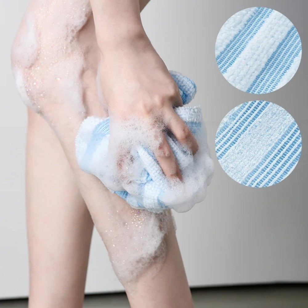 Japanese Rubbing Washcloth Nylon Bath Towel Brush Exfoliating Scrubber Shower Sponge for Back Cleaning Care Bathroom Accessories