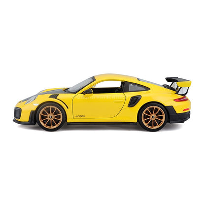 Maisto 1:24 Porsche 911 GT2 RS simulação liga carro modelo artesanato coleção de brinquedos ferramentas de presente