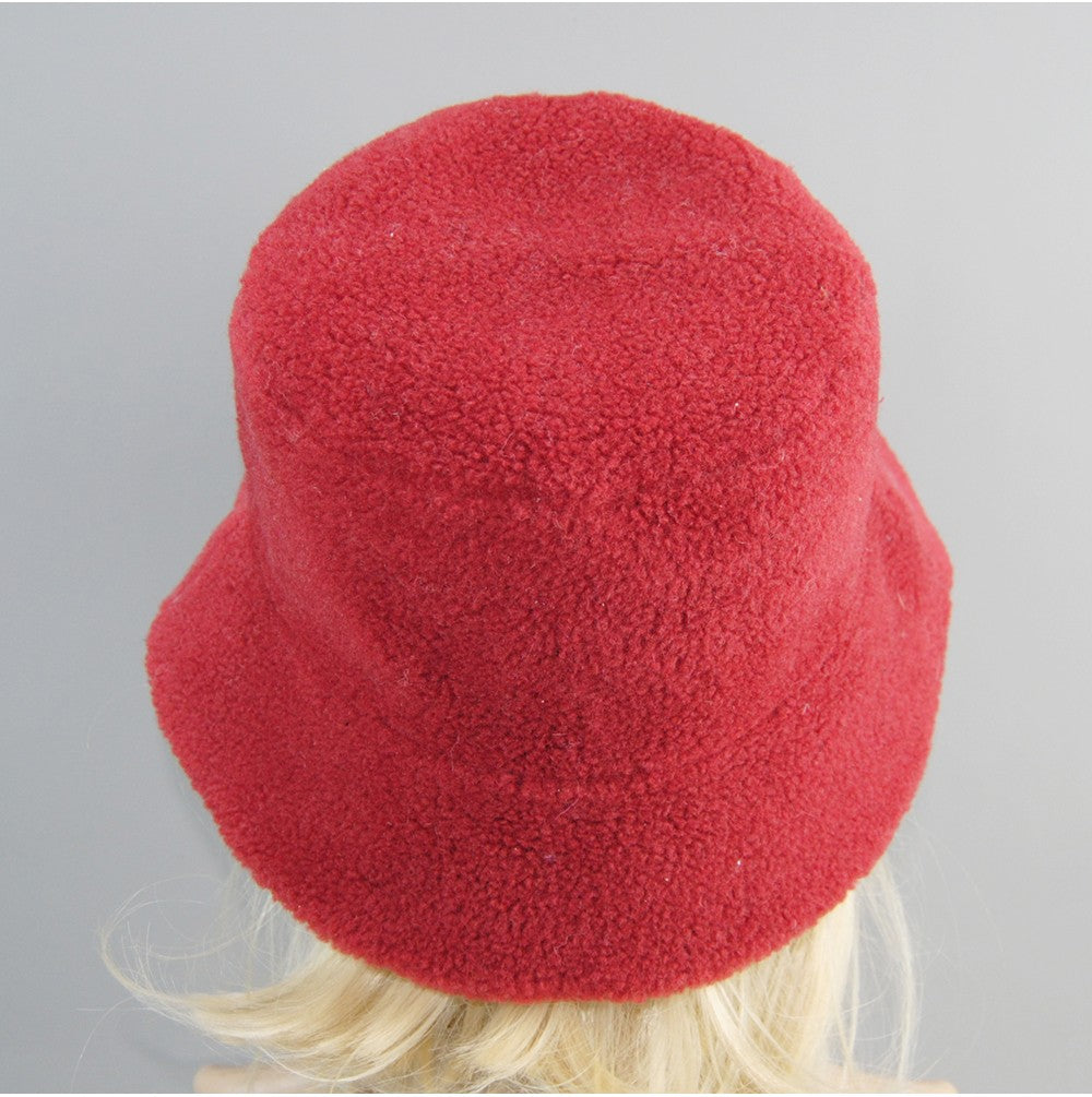 Chapéu de Pele de Carneiro Shearling Partículas Chapéus Femininos Inverno Quente Clássico Luxuoso Bonés de Alta Qualidade Chapéu Feminino Moda Novo Design Chapéu de Balde