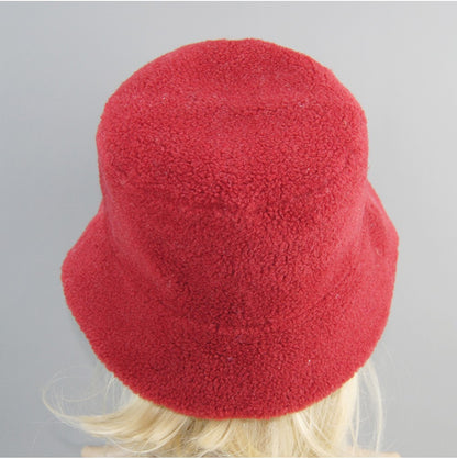 Chapéu de Pele de Carneiro Shearling Partículas Chapéus Femininos Inverno Quente Clássico Luxuoso Bonés de Alta Qualidade Chapéu Feminino Moda Novo Design Chapéu de Balde