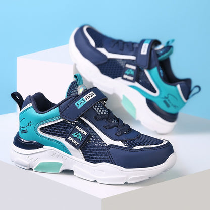 4 Color Kids' Breathable Mesh Sneakers Non-Slip School Sports Shoes for Boys Girls Lightweight Casual Walking Shoes