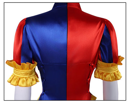 The Amazing Digital Circus Pomni Cosplay Costume Women Men Girls Boys Clown Costume Suit Halloween Party Role Playing Outfits