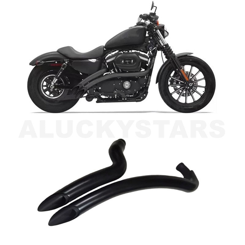 Motorcycle Solo Seat Exhaust System Muffler Exhaust Pipe For Harley Sportster XL 883 1200 X48 72V Forty-Eight Seventy-Two