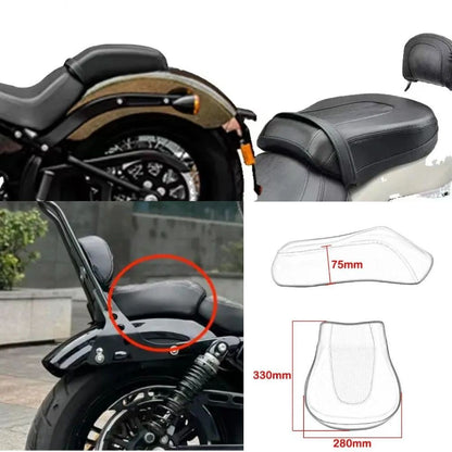 Banco traseiro para garupa macio preto para Harley Davidson Softail Fat Boy Night Train Springer 2006-2017