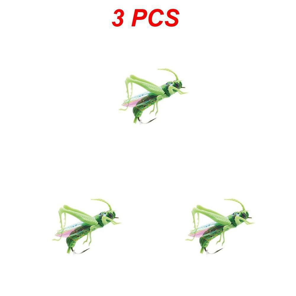 Isca de pesca biônica de insetos Gafanhoto Minnow Iscas duras Crankbait Iscas artificiais Bass Carpa Lúcio Material de pesca 1~4 peças
