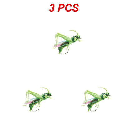 Isca de pesca biônica de insetos Gafanhoto Minnow Iscas duras Crankbait Iscas artificiais Bass Carpa Lúcio Material de pesca 1~4 peças
