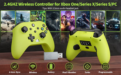 Wireless Gamepad For Xbox One/Xbox Series X/S/ Xbox Controller With Six-Axis Gyro Turbo Function Game Consoles Joystick
